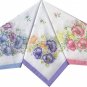 Women Cotton Floral Pattern Handkerchief (Pack of 12)