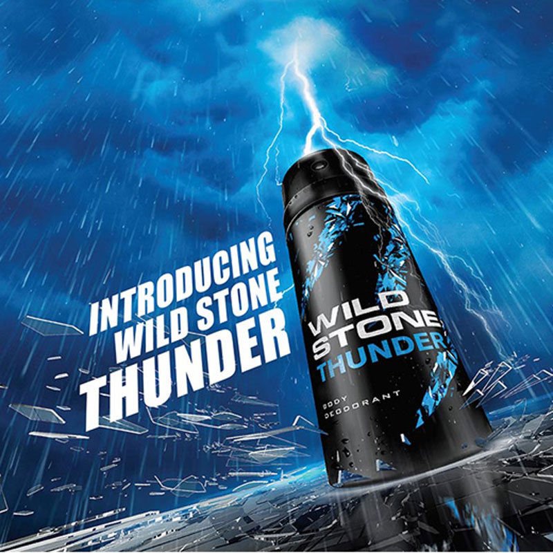 Wild Stone Thunder Deodorant For Men, 150ml