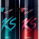 Kamasutra Spark and Urge Combo Deodorants Body Spray For Men (150ml x 2)