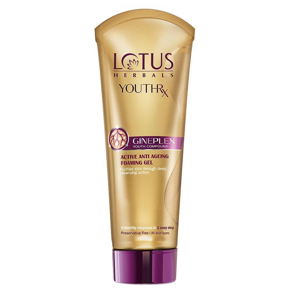 Lotus Herbals YOUTHRx Active AntiAgeing Foaming Gel Face Wash, 100gm
