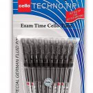 Cello Technotip Ball Pen Set - Pack of 10 (Black)
