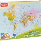 Funskool-Play & Learn World Map Puzzles (105 puzzle pieces)