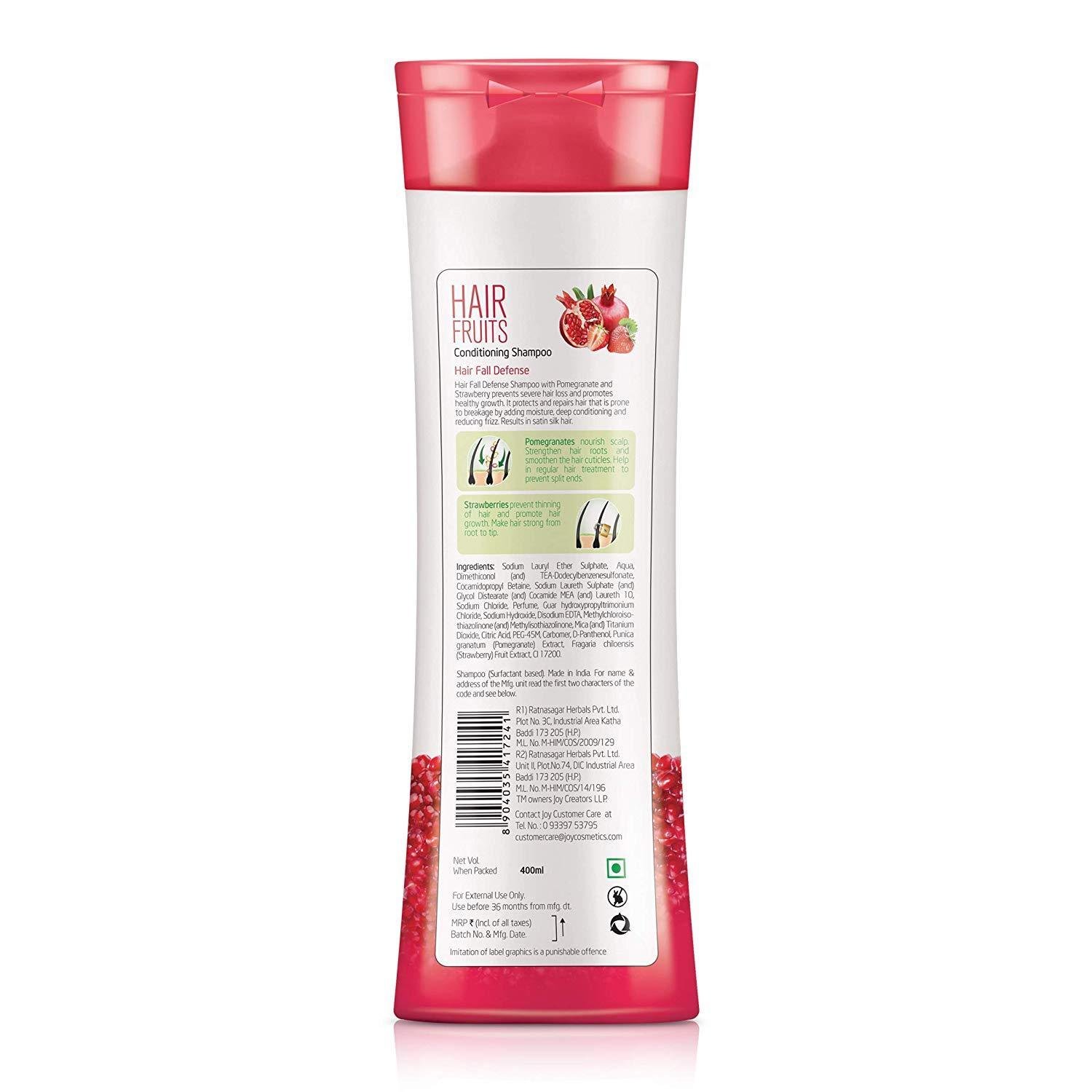 Joy Hair Fruits Hair Fall Defense Conditioning Shampoo 400ml