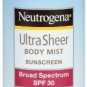 Neutrogena Ultra Sheer Body Mist SB SPF 30, 141gm