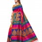 e vastram Women's Mysore Art Silk Saree with Blouse Piece (Multicolour)