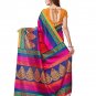 e vastram Women's Mysore Art Silk Saree with Blouse Piece (Multicolour)
