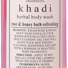 Khadi Herbal Rose and Honey Body Wash, 210ml