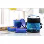 Tupperware City Life Plastic Lunch Set with Bag, 3-Pieces, Blue