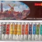Camlin Kokuyo Artist's Oil Color Box - 20ml tubes Each, 12 Shades