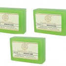 Khadi Natural Handmade Aloevera Soap, 125gm Each Soap  (Lot of 3)