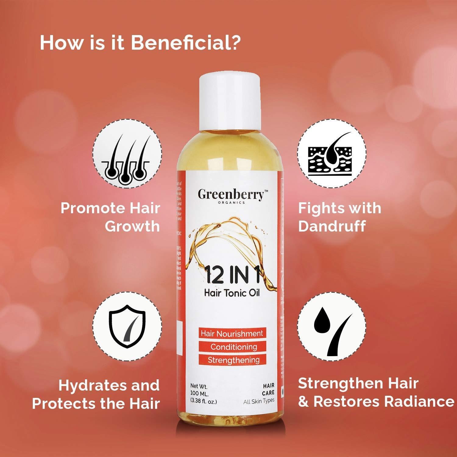 Greenberry Organics 12 In 1 Hair Tonic Oil 100ml