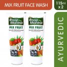 Roop Mantra Mix Fruit Face Wash 115ml x 2 (Pack of 2)