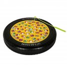 Tyre Musical and Rotating Fishing Game with 45 Fishes and 4 Rods