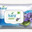 Kara Make Up Removal Facial Wipes, Seaweed Extract & Lavender (30Wipes)