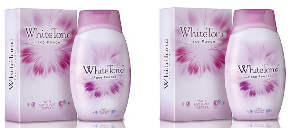 White Tone Face Powder for Instant Glow Matte Fairness, 70gm x 2 (Pack