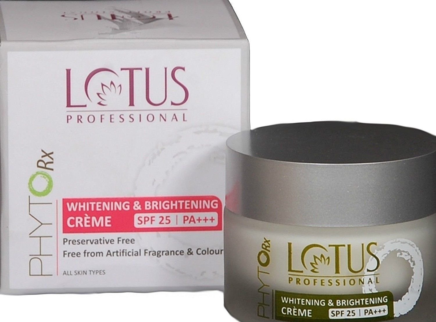 Lotus Herbals Professional PhytoRx Whitening & Brightening Creme, 50gm