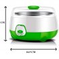 HSR Plastic and Stainless Steel 1L Automatic Yogurt Maker