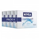 Nivea Creme Soft Cream Soap Bar (Pack of 4) 75gm x 4