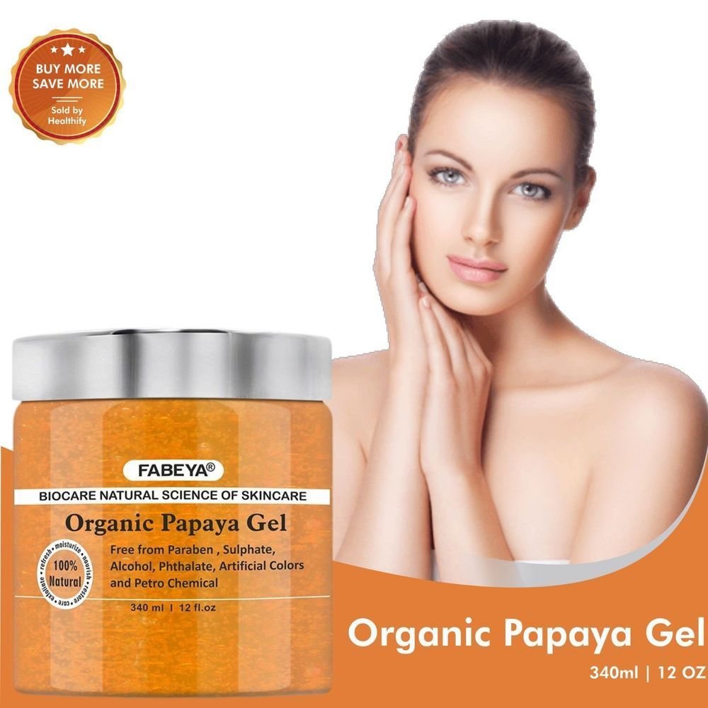 FABEYA BioCare Natural Organic Papaya Face & Body Gel 340ml