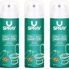 Uspray Toilet Seat Sanitizer - 50ml x 3 (Pack of 3)