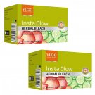 VLCC Insta Glow Herbal Bleach, 54gm x 2 (Pack of 2)