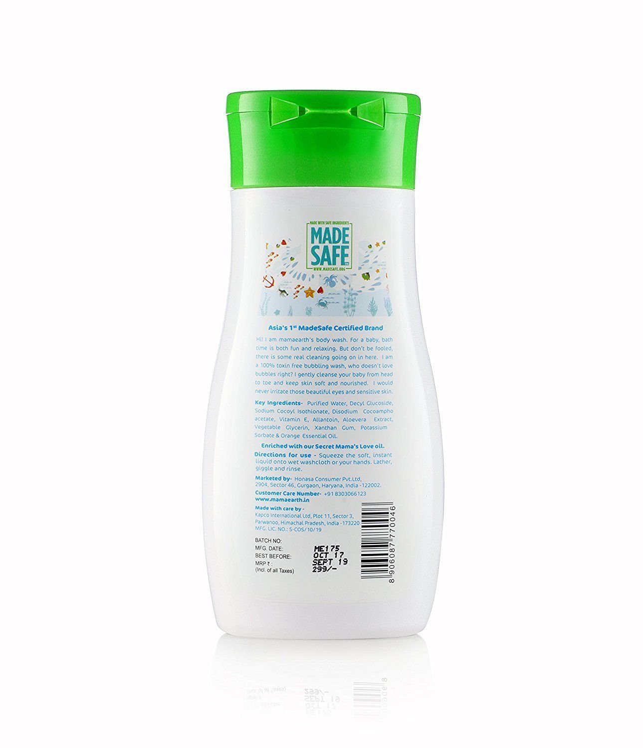 Mamaearth Deeply Nourishing Body Wash For Babies (200ml)