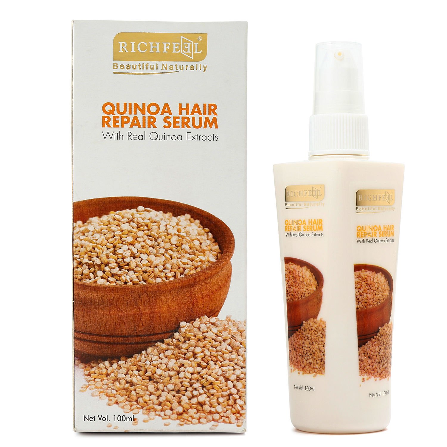 Richfeel Quinoa Hair Repair Serum 100ml x 2 (Pack of 2)