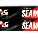Stag Seam Plastic 40mm Table Tennis Ball - Pack of 12 Balls (Orange)