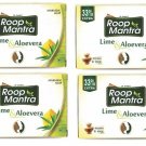 Roop Mantra Lime & Aloevera Ayurvedic Soap 100gm x 4 (Pack Of 4)