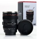 Super Classic Camera Lens Shaped Coffee Mug with Lid - 350ml Black