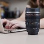 Super Classic Camera Lens Shaped Coffee Mug with Lid - 350ml Black