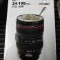 Super Classic Camera Lens Shaped Coffee Mug with Lid - 350ml Black