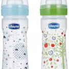 Chicco BI Pack Blue & Green Feeding Bottle 250Ml x 2 (Set of 2)