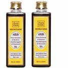 AuraVedic Restructuring Brahmi, Neelibringadi & Seaweed Hair Oil 100ml x 2