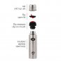 Cello Flip Style Stainless Steel Flask