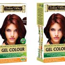 Indus Valley Organic Gel Hair Colour Burgundy 190gm x 2 (Pack of 2)
