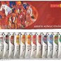 Camel Acrylic Color Box - 20ml Tubes Each, 12 Shades