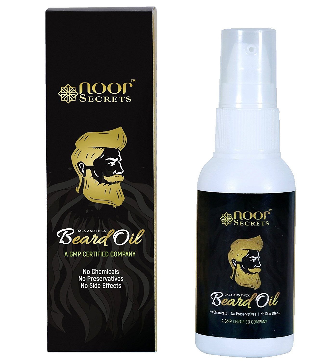 Noor Secrets Natural Beard Growth Oil With Castor Argan Oil For Men 50ml