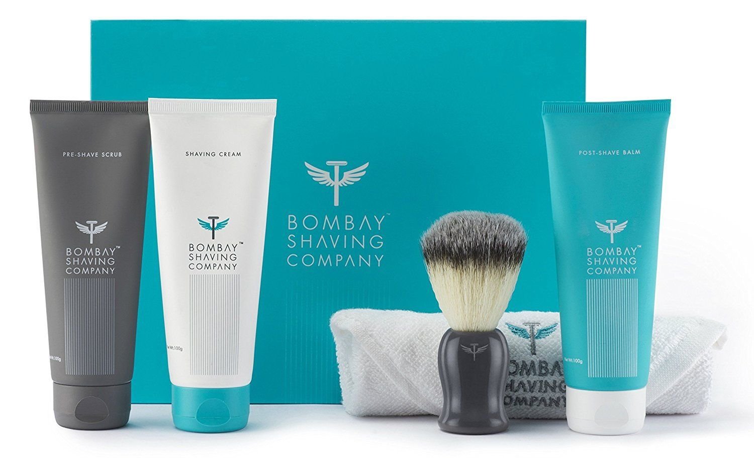 Bombay Shaving Company Shaving Essentials Value Kit Cream, Scrub