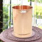 Prisha India Copper Glass Tumbler Drinkware & Serveware, 350ML (Set of 6)