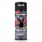 Playboy New York 24h Deodorant Body Spray For Men, 150ml