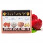 Soulflower Handmade Natural Pink Strawberry Skin Soap, 150gm