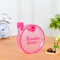 HOKIPO Creative Kettle Round Flat Snail Water Bottle 350ml (Blue + Pink)