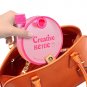 HOKIPO Creative Kettle Round Flat Snail Water Bottle 350ml (Blue + Pink)