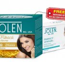 Jolen Gold Creme Bleach + Free Perfect Whitening Glow Facial Kit 5 Steps (250gm)