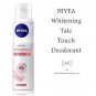 NIVEA Whitening Talc Touch Deodorant Spray For Women, 150ml x 2 (Pack of 2)