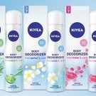 Nivea Women Body Deodorizer Fresh Citrus + Fresh Petal + Fresh Rose - 120ml x 3
