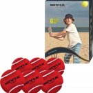 Nivia Heavy Weight Cricket Tennis Ball Red (Pack of 6)