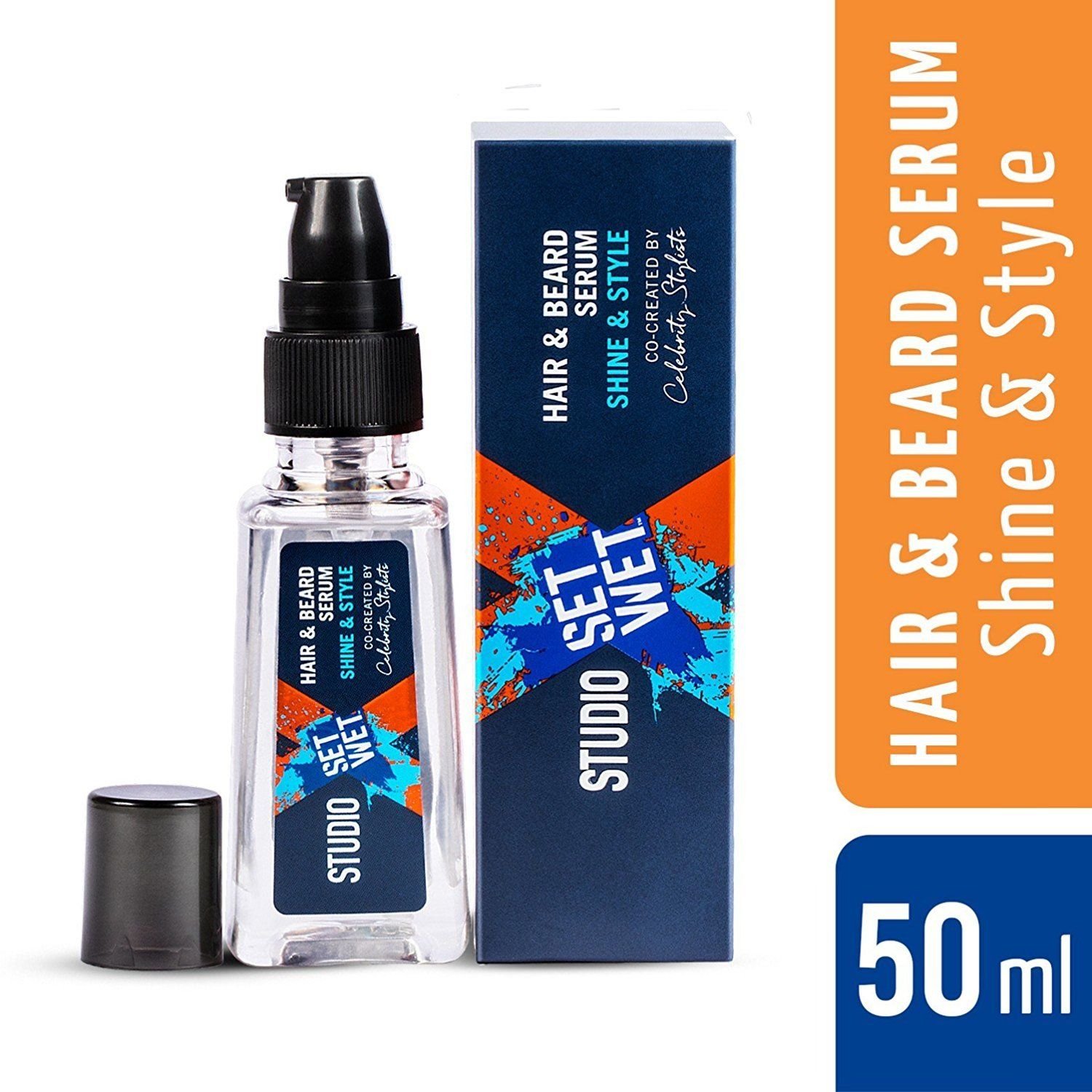 Set Wet Studio X Hair & Beard Serum For Men - Shine & Style 50ml