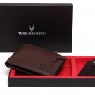 WildHorn Men Brown Genuine Leather Wallet Gift Set